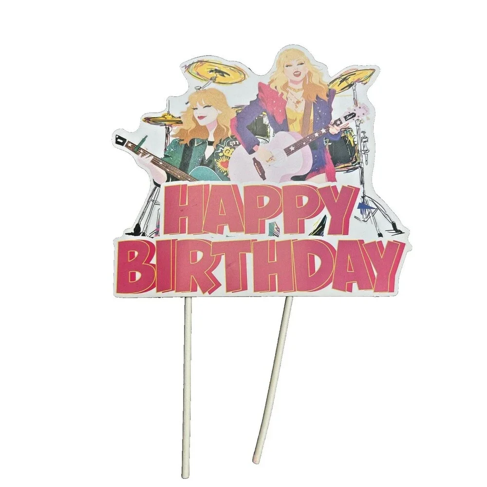 Taylor Swift Birthday Party Supplies-Banner,Tablecloth,Balloons, Toppers, Plates